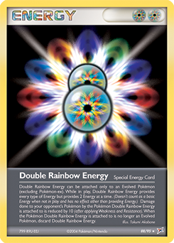 Double Rainbow Energy, Team Magma vs Team Aqua #88, Pokémon TCG card