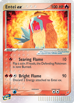 Entei ex, Team Magma vs Team Aqua #91, Pokémon TCG card