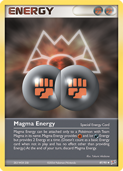 Magma Energy, Team Magma vs Team Aqua #87, Pokémon TCG card