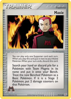 Maxie, Team Magma vs Team Aqua #73, Pokémon TCG card