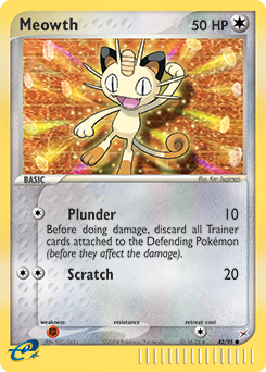 Meowth, Team Magma vs Team Aqua #42, Pokémon TCG card