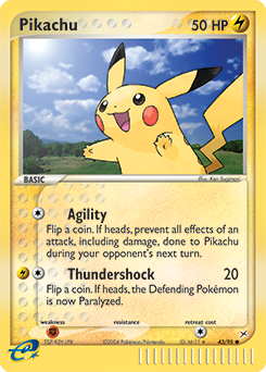 Pikachu, Team Magma vs Team Aqua #43, Pokémon TCG card