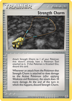 Strength Charm, Team Magma vs Team Aqua #74, Pokémon TCG card