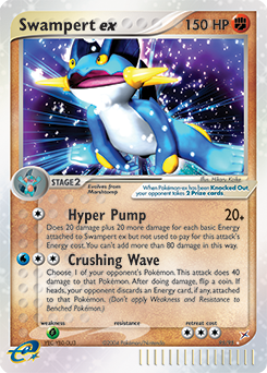 Swampert ex, Team Magma vs Team Aqua #95, Pokémon TCG card