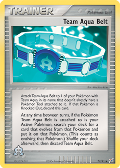 Team Aqua Belt, Team Magma vs Team Aqua #76, Pokémon TCG card