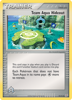 Team Aqua Hideout, Team Magma vs Team Aqua #78, Pokémon TCG card