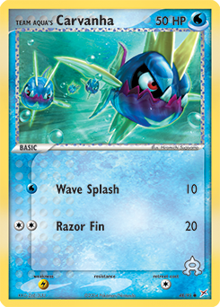 Team Aqua's Carvanha, Team Magma vs Team Aqua #48, Pokémon TCG card