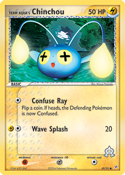 Team Aqua's Chinchou, Team Magma vs Team Aqua #49, Pokémon TCG card