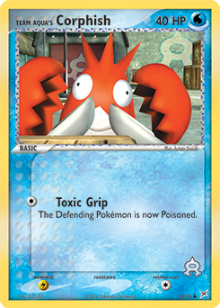 Team Aqua's Corphish, Team Magma vs Team Aqua #50, Pokémon TCG card