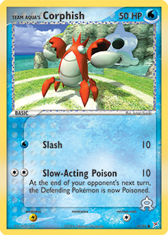 Team Aqua's Corphish, Team Magma vs Team Aqua #51, Pokémon TCG card