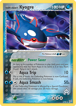 Team Aqua's Kyogre, Team Magma vs Team Aqua #3, Pokémon TCG card