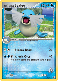 Team Aqua's Sealeo, Team Magma vs Team Aqua #31, Pokémon TCG card