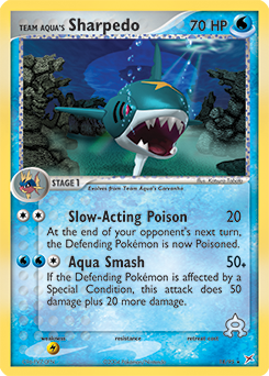 Team Aqua's Sharpedo, Team Magma vs Team Aqua #18, Pokémon TCG card