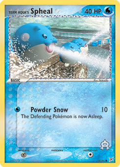 Team Aqua's Spheal, Team Magma vs Team Aqua #56, Pokémon TCG card