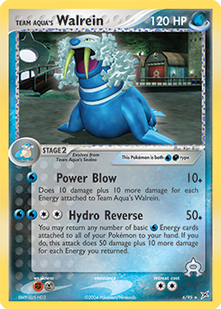 Team Aqua's Walrein, Team Magma vs Team Aqua #6, Pokémon TCG card