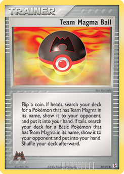 Team Magma Ball, Team Magma vs Team Aqua #80, Pokémon TCG card