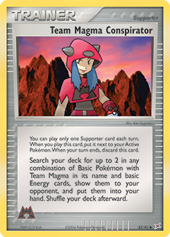 Team Magma Conspirator, Team Magma vs Team Aqua #82, Pokémon TCG card