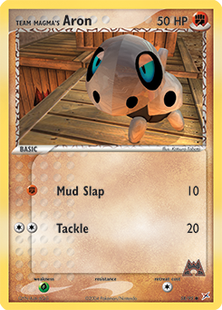 Team Magma's Aron, Team Magma vs Team Aqua #58, Pokémon TCG card