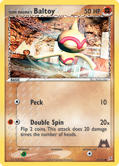 Team Magma's Baltoy, Team Magma vs Team Aqua #60, Pokémon TCG card