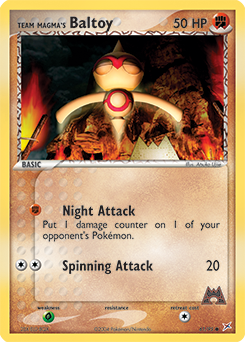 Team Magma's Baltoy, Team Magma vs Team Aqua #61, Pokémon TCG card