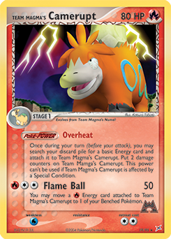 Team Magma's Camerupt, Team Magma vs Team Aqua #19, Pokémon TCG card