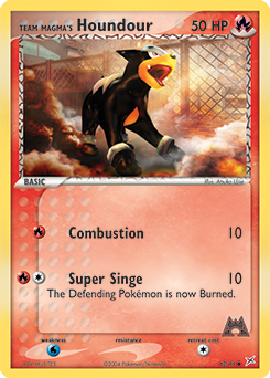 Team Magma's Houndour, Team Magma vs Team Aqua #62, Pokémon TCG card