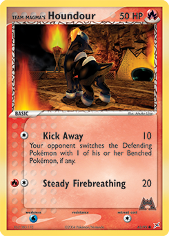 Team Magma's Houndour, Team Magma vs Team Aqua #63, Pokémon TCG card