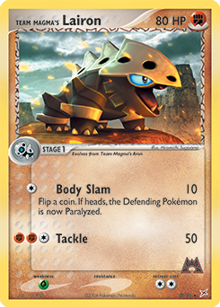 Team Magma's Lairon, Team Magma vs Team Aqua #20, Pokémon TCG card