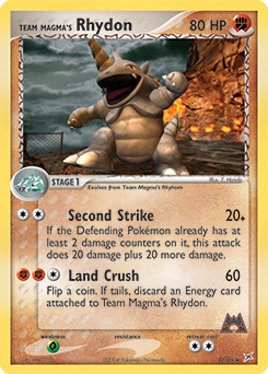 Team Magma's Rhydon, Team Magma vs Team Aqua #22, Pokémon TCG card