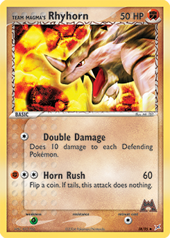 Team Magma's Rhyhorn, Team Magma vs Team Aqua #38, Pokémon TCG card