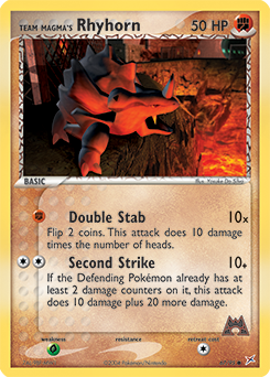 Team Magma's Rhyhorn, Team Magma vs Team Aqua #67, Pokémon TCG card