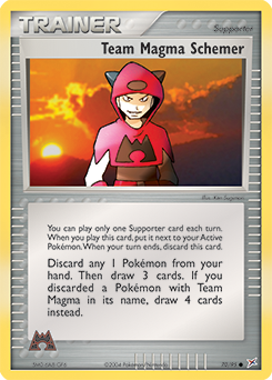 Team Magma Schemer, Team Magma vs Team Aqua #70, Pokémon TCG card