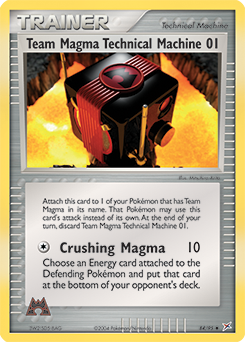 Team Magma Technical Machine 01, Team Magma vs Team Aqua #84, Pokémon TCG card