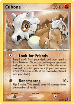 Cubone, Team Rocket Returns #51, Pokémon TCG card
