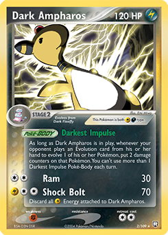 Dark Ampharos, Team Rocket Returns #2, Pokémon TCG card