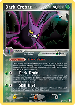 Dark Crobat, Team Rocket Returns #3, Pokémon TCG card