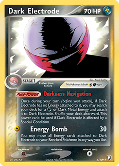 Dark Electrode, Team Rocket Returns #4, Pokémon TCG card