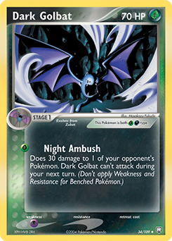Dark Golbat, Team Rocket Returns #34, Pokémon TCG card