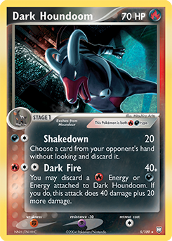 Dark Houndoom, Team Rocket Returns #5, Pokémon TCG card