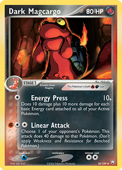 Dark Magcargo, Team Rocket Returns #38, Pokémon TCG card
