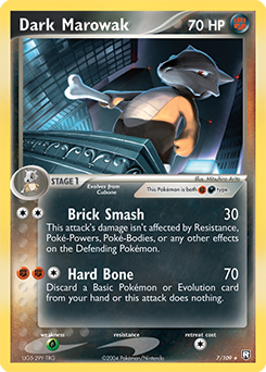 Dark Marowak, Team Rocket Returns #7, Pokémon TCG card