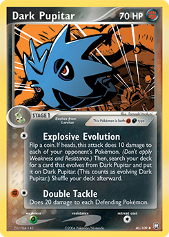 Dark Pupitar, Team Rocket Returns #40, Pokémon TCG card