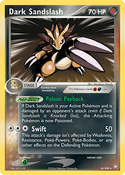 Dark Sandslash, Team Rocket Returns #18, Pokémon TCG card