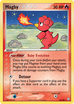 Magby, Team Rocket Returns #24, Pokémon TCG card