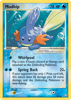 Mudkip ★, Team Rocket Returns #107, Pokémon TCG card
