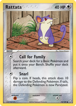 Rattata, Team Rocket Returns #72, Pokémon TCG card