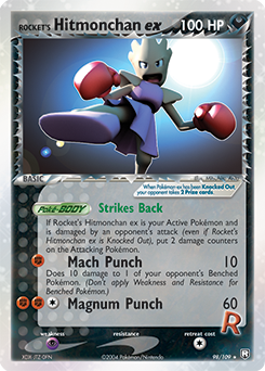 Rocket's Hitmonchan ex, Team Rocket Returns #98, Pokémon TCG card