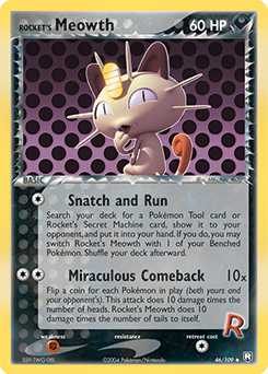 Rocket's Meowth, Team Rocket Returns #46, Pokémon TCG card