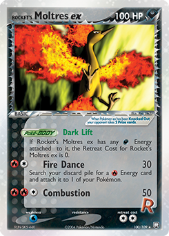 Rocket's Moltres ex, Team Rocket Returns #100, Pokémon TCG card