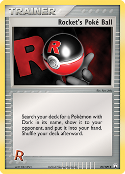 Rocket's Poké Ball, Team Rocket Returns #89, Pokémon TCG card